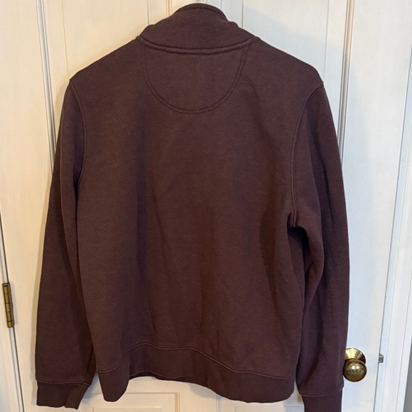 Carhartt woMen's burgundy three quarter Zip-Up Sweater large - Picture 4 of 5